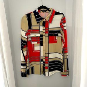 BCBG blouse top long sleeve